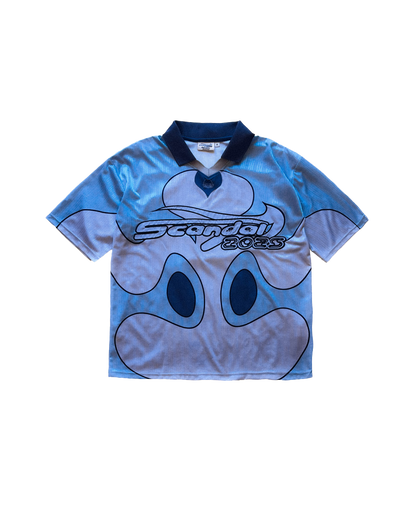 "Indigo" Jersey (satin appliqué)